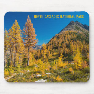Autumn Larches at Easy Pass Washington Mouse Mat