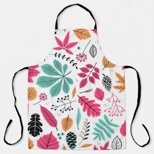 Autumn Leaf Abstract Seamless Pattern Apron