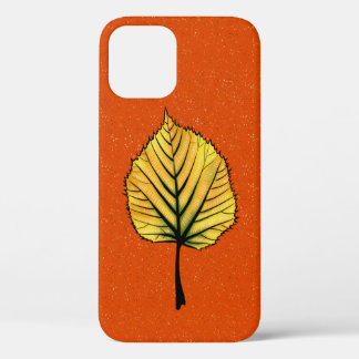 Autumn Leaf Art Yellow Orange Colours iPhone 12 Case
