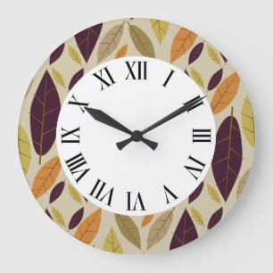 Autumn Leaf Assortment wall clock
