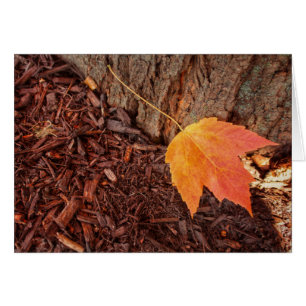 Autumn Leaf Blank Card