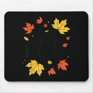 Autumn Leaf Blower Men Women Halloween Tee Says Le Mouse Mat