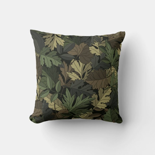 Autumn Leaf Camouflage Cushion (Front)