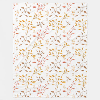 Autumn Leaf Cascade – Cosy Fleece Blanket
