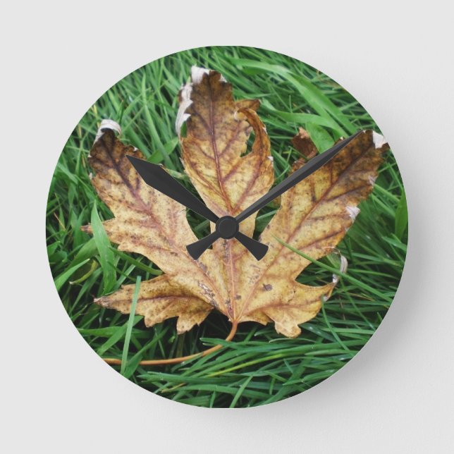 Autumn leaf clock (Front)