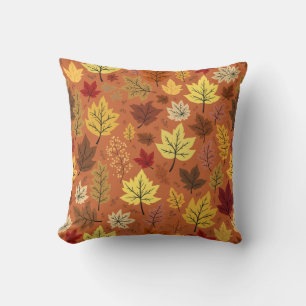 autumn leaf cushion