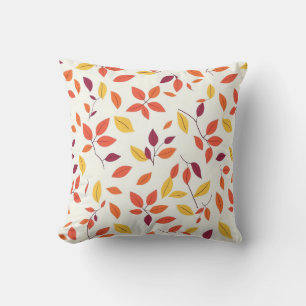 Autumn Leaf Cushion - Cozy Fall Colours