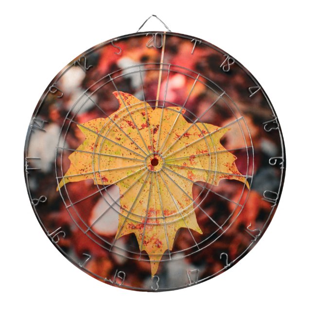 Autumn Leaf Dart Board (Front)