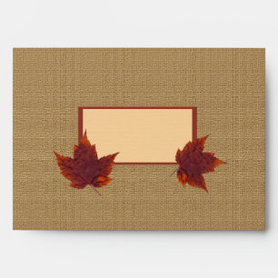 Autumn Leaf Envelope for 5"x7" Sizes