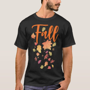 Autumn Leaf Fall Season Leaf Love Autumn T-Shirt