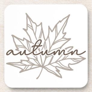 AUTUMN LEAF Hard plastic coaster