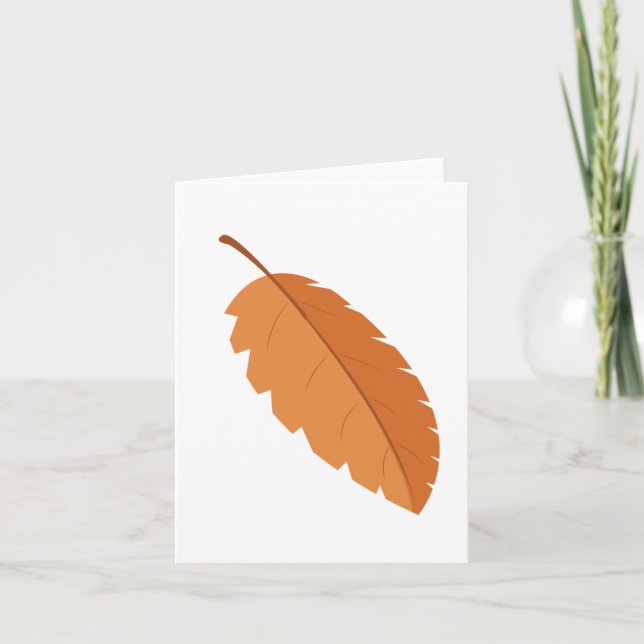 Autumn Leaf Holiday Card (Front)