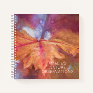 Autumn Leaf Painting Notebook