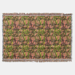Autumn Leaf Pattern Modern Throw Blanket