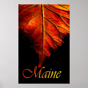 Autumn Leaf Poster Fall Leaf Poster