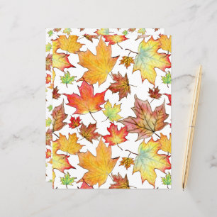 Autumn Leaf Scrapbook Paper