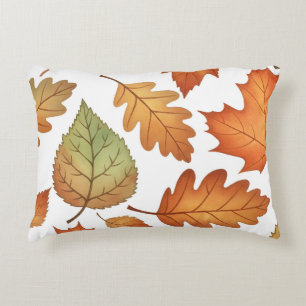 Autumn Leaf Seamless Decorative Cushion