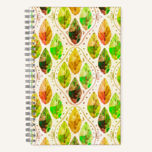 Autumn Leaf Spiral Notebook