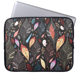 Autumn leaf texture laptop sleeve