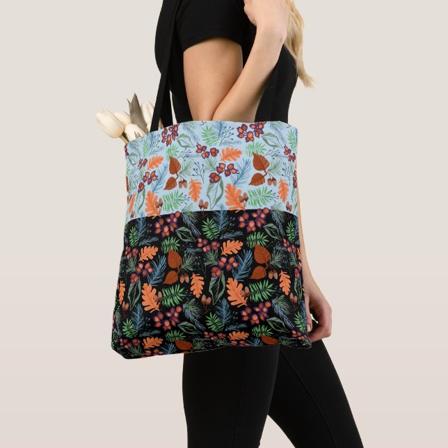 Autumn leaf tote bag. 2 colour ways  (Close Up)