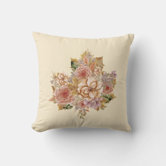Autumn Leaf Two-Sided Cushion (Front)