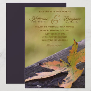 Autumn Leaf Wedding Invitation