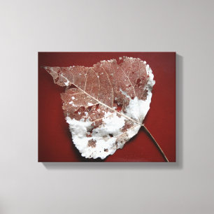 Autumn Leaf Wrapped Canvas