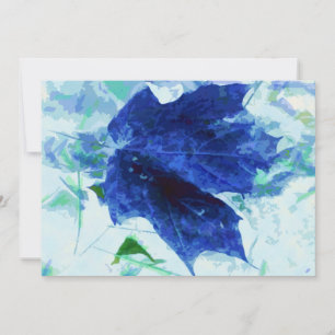 Autumn Leave Invitation / Announcement