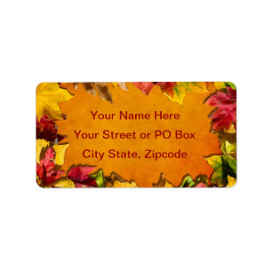 Autumn Leaves 1 Label