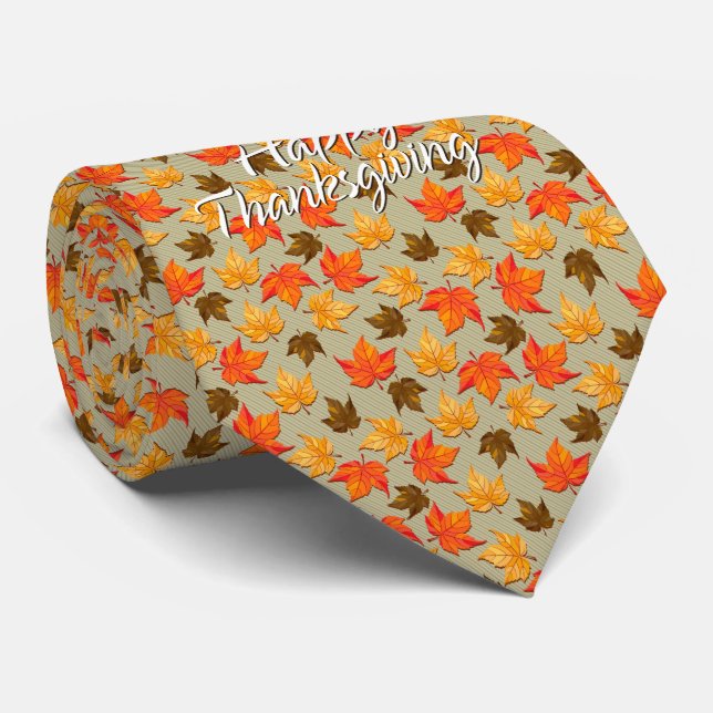 Autumn Leaves 1 Tie Option (Rolled)
