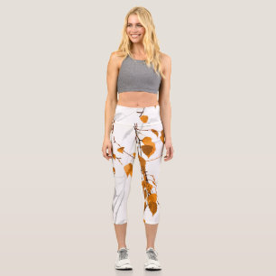 Autumn Leaves 2 Capri Leggings