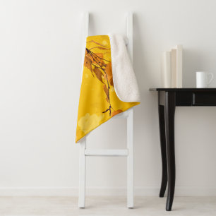 Autumn Leaves 3 Sherpa Blanket