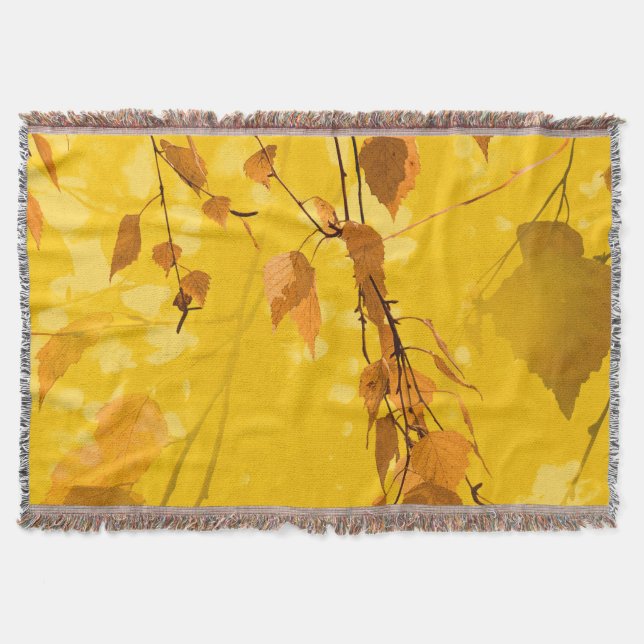 Autumn Leaves 3 Throw Blanket (Front)