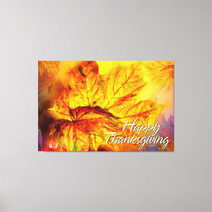 Autumn Leaves 4 Wrapped Canvas