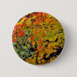 Autumn Leaves 6 Cm Round Badge