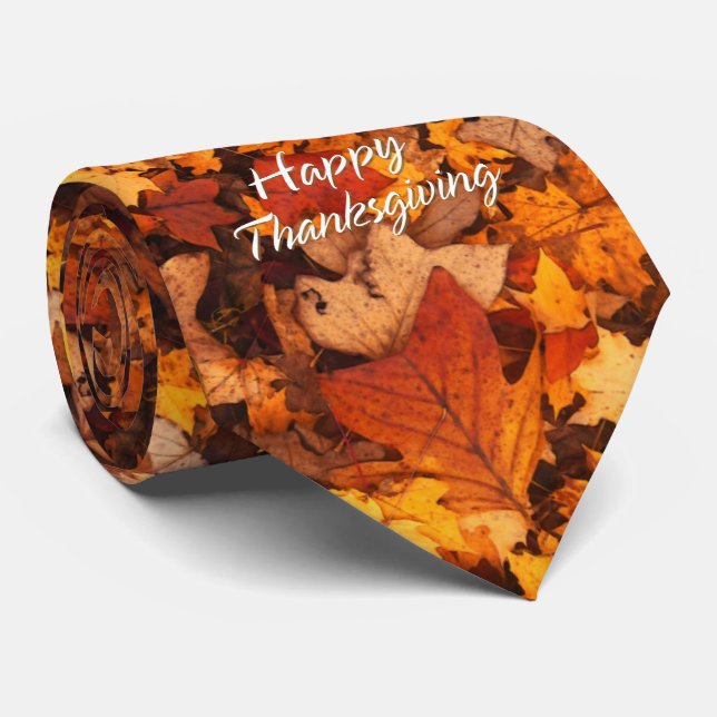 Autumn Leaves 6 Tie (Rolled)