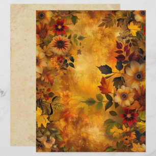 Autumn Leaves 8.5 x 11 Scrapbook Paper