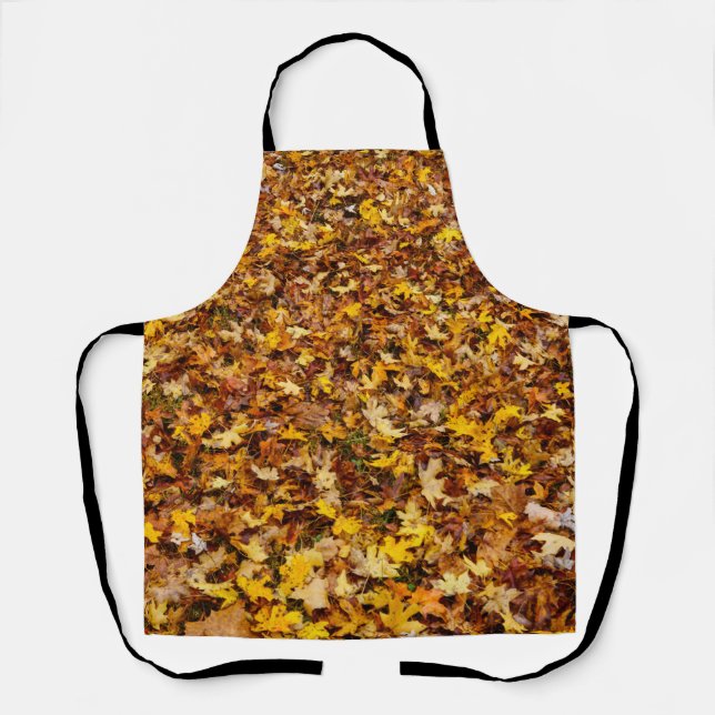 Autumn Leaves Abstract Apron (Front)