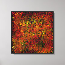 Autumn leaves abstract painting