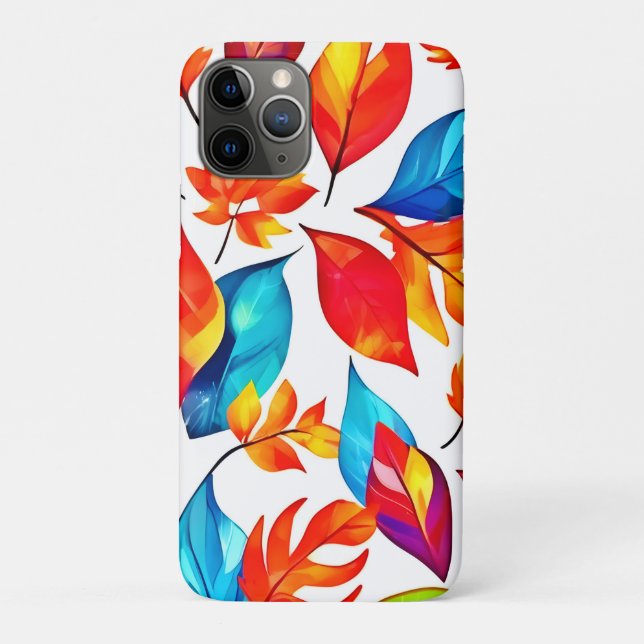 Autumn Leaves Abstract Pattern Case-Mate iPhone Case (Back)