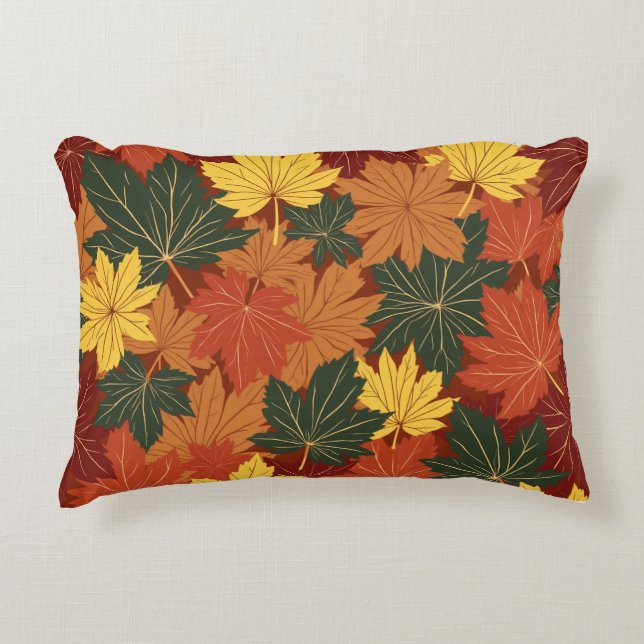 Autumn Leaves Accent Pillow (Front)