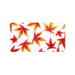 Autumn Leaves Address Label