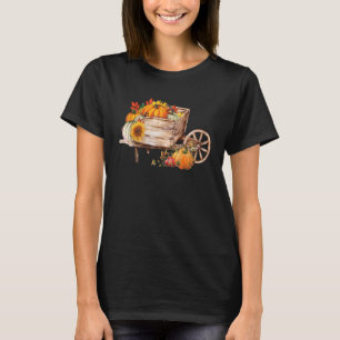 Autumn Leaves And Acorns Fall For Women Thanksgivi T-Shirt
