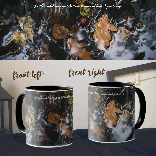 Autumn leaves and acorns in mysterious waters mug (Creator Uploaded)