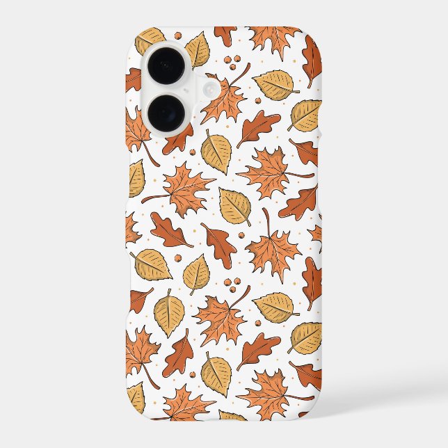 Autumn Leaves and Acorns Pattern Samsung Galaxy S21 Case (Back)