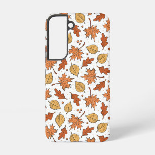 Autumn Leaves and Acorns Pattern Samsung Galaxy Case