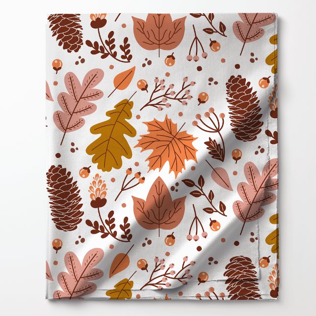 Autumn Leaves and Berries Pattern Fabric (Creator Uploaded)