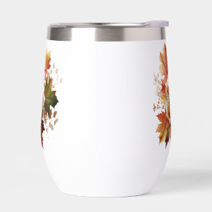 Autumn Leaves and Flowers in Fall Bouquet Art