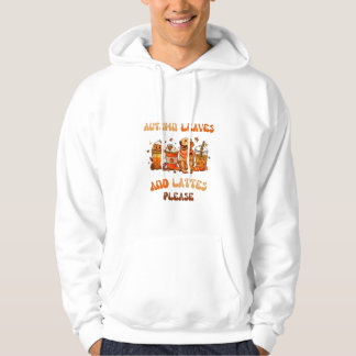 Autumn Leaves And Lattes Please Hoodie