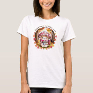 Autumn Leaves and Lattes  T-Shirt